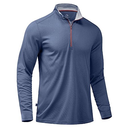 Obla Men’s Golf Quarter Zip Pullover Lightweight Long Sleeve Shirt (size S-3XL, various colors) $19.79 + Free Shipping w/ Prime or on $35+