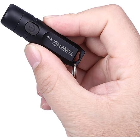 Prime Members: TUNENGE S15 Rechargeable Keychain Flashlight (Black) $8.69, (Magnet Black) $9.14 + Free Shipping