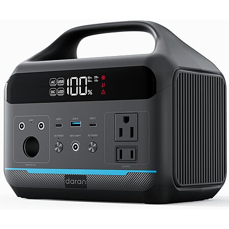 90000mAh DARAN 600W 288Wh LiFePO4 Portable Power Station $132.99 + Free Shipping (0 replies)