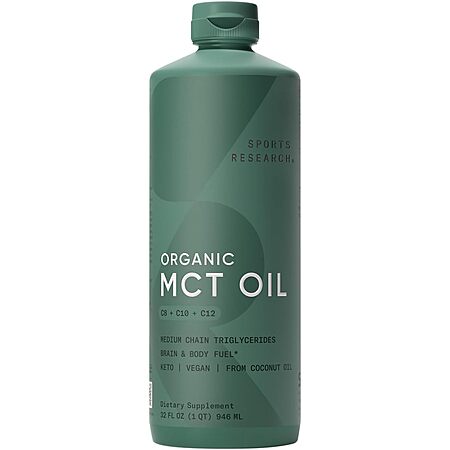 Select Accounts: 32-Oz Sports Research Organic Coconut MCT Oil $14.55 & More w/ S&S