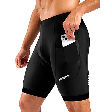 Bikewa Men's 7" 4D Padded Cycling Shorts w/ Side Pockets (size S-3XL, various colors) $14.83 + Free Shipping w/ Prime or on $35+