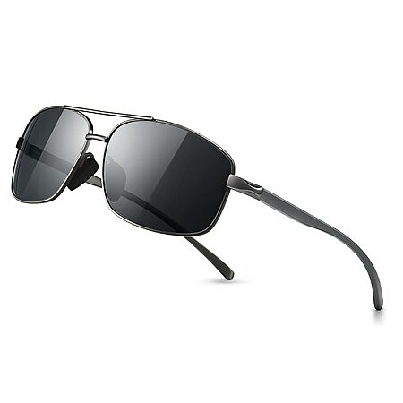 SUNGAIT Ultra Lightweight Rectangular UV400 Polarized Sunglasses (3 Colors) from $6.40