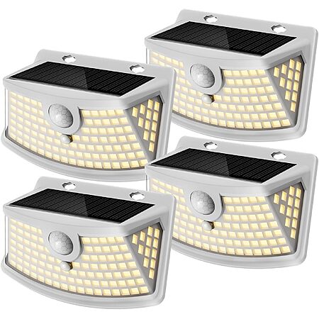 Prime Members: 4-Pk Aootek 120-LED Solar Motion Sensor Lights $11.50 + Free S&H