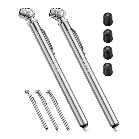 2-Pk AstroAI 75PSI Air Pencil Tire Pressure Gauge (Stainless Steel) $2.50 + Free Shipping w/ Prime or on $35+