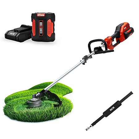 15" DCK 58V Brushless Cordless String Trimmer w/ 4.0Ah Battery & 5A Charger $54.99 & More