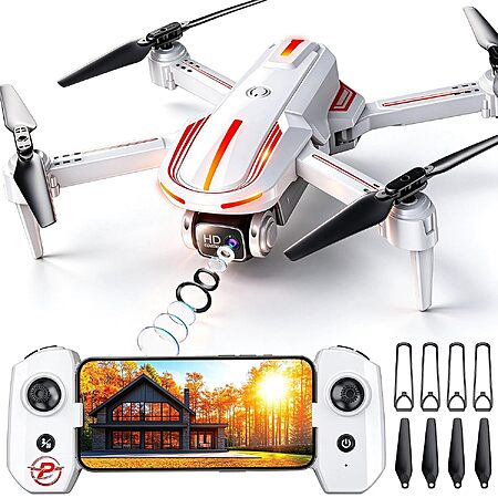 Pallton X80 1080P FPV Foldable RC Drone w/ Camera, 2 Batteries & Remote Controller (Phantom Grey) $19.99 + Free Shipping