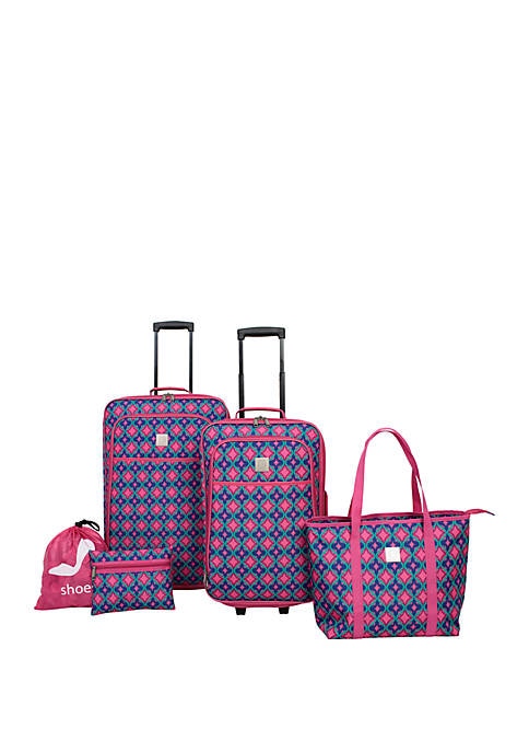 Pink Purple Abstract 5 Piece Set $53.98