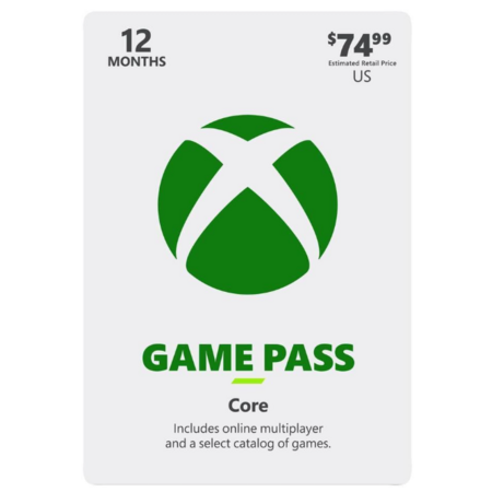 Xbox Game Pass Core (Essential) 12-Month Membership at Newegg for $61. ...