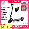 AOVOPRO ES80 350W Electric Scooter 10.5Ah 19mph Max Speed Smart APP Control 21miles Max Range Foldable E-Scooter $115 + Free S/H
