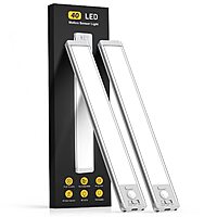 2-Pack BV 40 LED Rechargeable Battery Operated Motion Sensor Under Cabinet Lighting $17.99 + Free S/H w/ Prime or on $35+