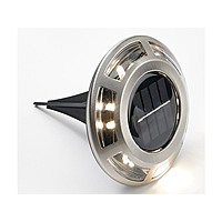 10-Pack BrightEase Outdoor LED Solar Lights (Round or Hexagon)