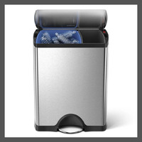 46L simplehuman Dual-Compartment Trash Can (Silver, Open-Box) $56.95 + Free Shipping