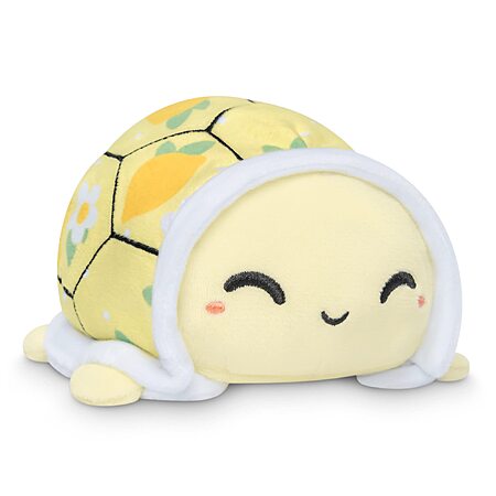 TeeTurtle: The Original Reversible Turtle Plushie Toy (Lemons   Flowers