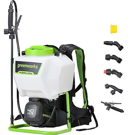 Greenworks 40V Backpack Sprayer for $89.99!