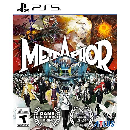 Metaphor: ReFantazio Launch Edition (PS5, Physical) $32.99 + Free S/H w/ Prime or on $35+