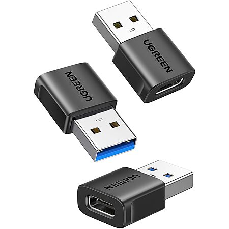 3-Pack UGREEN 10Gbps USB-C Female to USB 3.0 Male Adapters $7 