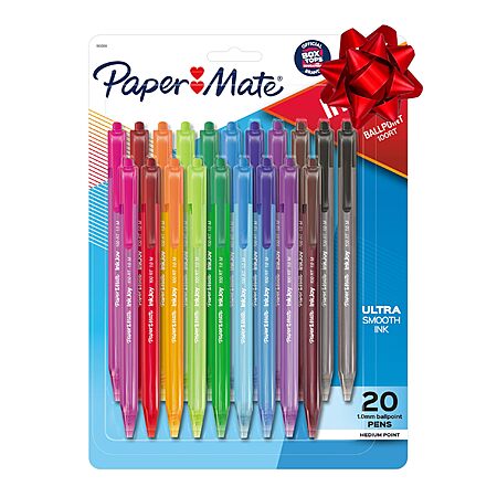 20-Count Paper Mate InkJoy 100RT Medium Point Retractable Ballpoint Pens (1.0mm, Assorted) $6.71 w/ S&S + Free Shipping w/ Prime or on $35