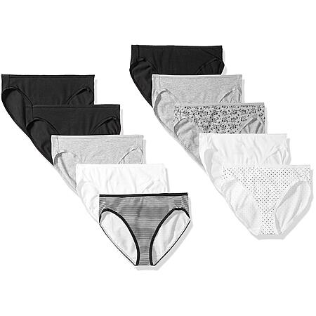 10-Pack Amazon Essentials Womens Cotton High Leg Brief Underwear (Size XX-Large Only, Neutral) $8.83 ($0.88/ea) + Free SH w/ Prime or on $35+