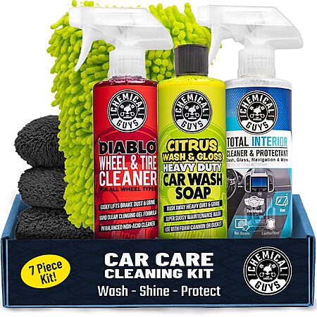 7-Piece Chemical Guys Interior & Exterior Car Wash Kit $27.99 + Free Shipping w/ Prime or on $35+ (2 replies)