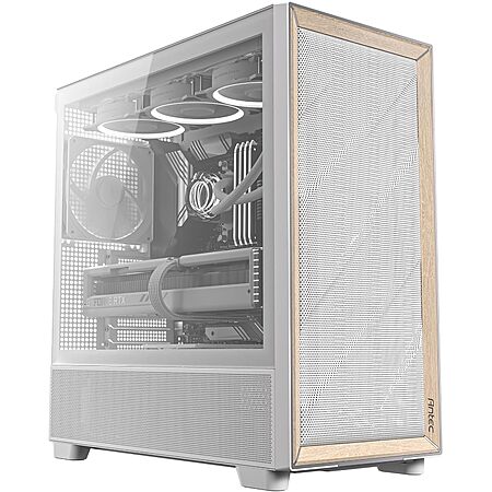 Slickdeals.net Features Antec Flux Wood White Mid-Tower E-ATX PC Case at $99.99