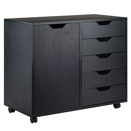 Winsome Wood Halifax 5-Drawer Mobile Side Cabinet