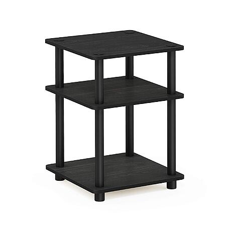 Furinno Turn-N-Tube 3-Tier Square End Table (Blackwood) $16.64 + Free Shipping