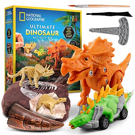 National Geographic Ultimate Dinosaur Activity Kit w/ 5 Hands-On Activities $12.63 + Free Shipping w/ Prime or on $35+