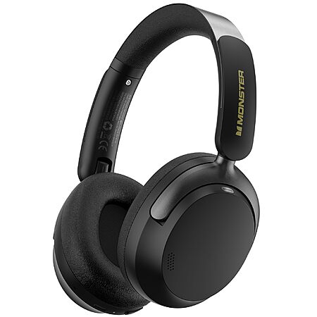 Monster Persona 3rd ANC Bluetooth Headphones, Over Ear Headphones with Bluetooth 5.4, 70 Hours Playtime Noise Cancelling Headphone with Mic (Black) $41.49 + Free S/H