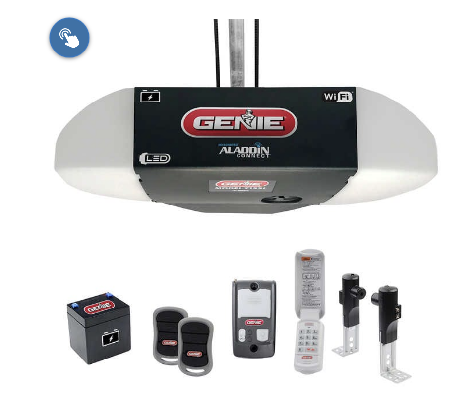 Genie 1.25 HP Quiet Belt Drive Garage Door Opener w LED, Battery Bckp and Aladdin Valid 8-15-20 $169.99