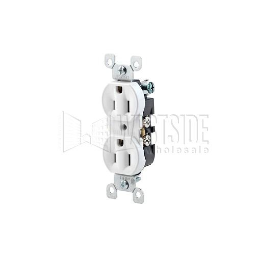 Leviton 5320-WCP 15 Amp, 125 Volt, Duplex Receptacle, Residential Grade, Grounding, All Screws Backed Out, Contractor Pack, White or Black. $0.68 (Amazon)