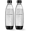 [S&amp;amp;S] $13.25: 2-Pack 1L sodastream Dishwasher Safe Slim Bottle (Black) at Amazon
