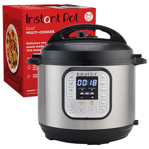 69.99 6 Qt Instant Pot Duo 7 in 1 Electric Pressure Cooker at Amazon