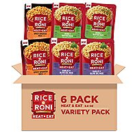[S&S] $11.38: 6-Pack 8.8-Oz Rice-A-Roni Heat & Eat Rice (3-Flavor Variety Pack) at Amazon