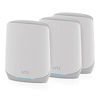 $206.99*: 3-Pack NETGEAR Orbi Whole Home Tri-Band WiFi 6 Mesh System at Amazon
