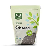 $11.99: 15-Oz 365 by Whole Foods Market Organic Black Chia Seeds at Amazon