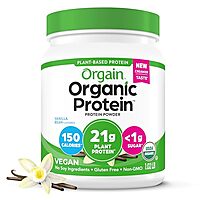 [S&S] $12.99*: 1.02-lb Orgain Organic 21g Plant Protein (Chocolate Fudge or Vanilla) at Amazon