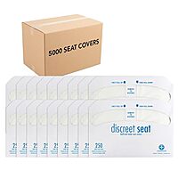 [S&S] $37.99: 20-Pack 250-Count Hospeco Discreet Seat Half-Fold Toilet Seat Covers (14.25 X 16.5, White) at Amazon