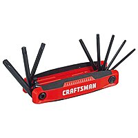 $4.98: CRAFTSMAN Hex Key Set 8-Key Folding Star (CMHT26003) at Amazon
