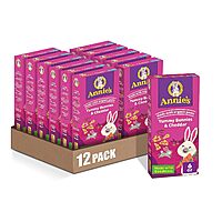 [S&S] $9.20*: 12 × 6oz Annie’s Macaroni and Cheese Yummy Bunnies (Cheddar) at Amazon (76.7￠ each)
