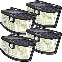 [Prime] $16.99*: 4-Pack Aootek Solar Motion Sensor Lights at Amazon