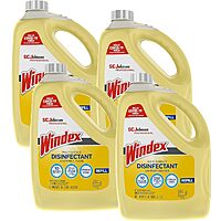 [S&S] $31.24*: 4-Pack 1-Gallon Windex Disinfectant & Multi-Surface Cleaner Refill (Citrus) at Amazon