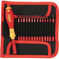 $84.53: 15-Piece Wiha Insulated SlimLine Interchangeable Set Includes Handle with Pouch (28390) at Amazon