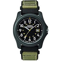 $28.01: Timex Men's Expedition Camper Nylon/Leather Strap Watch at Amazon