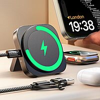 Prime Members: LISEN for MagSafe Charger Stand for iPhone, Apple Watch & Airpods