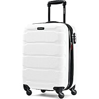 [Prime] $64.11: 20″ Samsonite Omni PC Hardside Expandable Luggage with Spinner Wheels, Carry-On (White) at Amazon