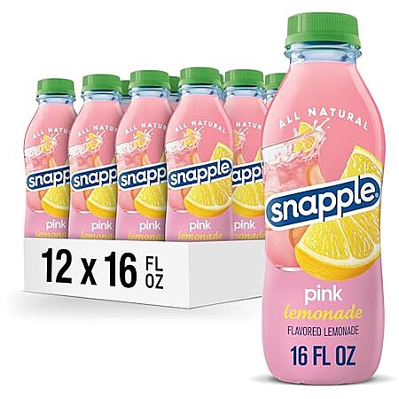 [S&S] $10.03: 12-Pack 16-Oz Snapple Pink Lemonade at Amazon