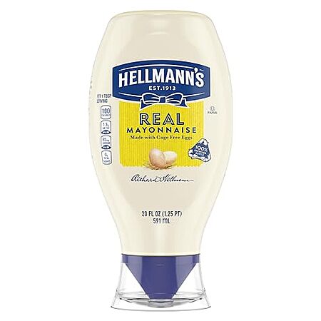$2.99: 20-Oz HELLMANN'S Real Mayonnaise Real Mayo Squeeze Bottle at Amazon