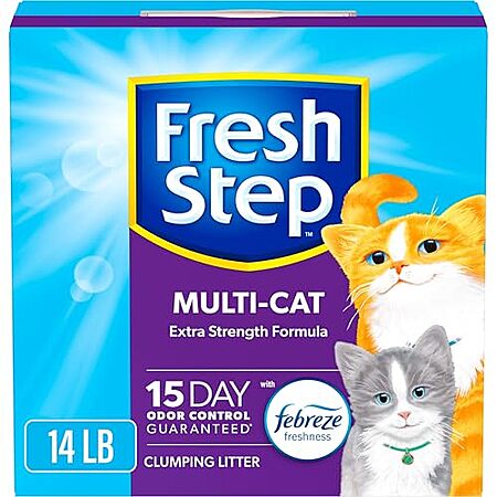 [S&S] $6.30*: 14-Pound Fresh Step Clumping Cat Litter (Multi Cat) & More at Amazon