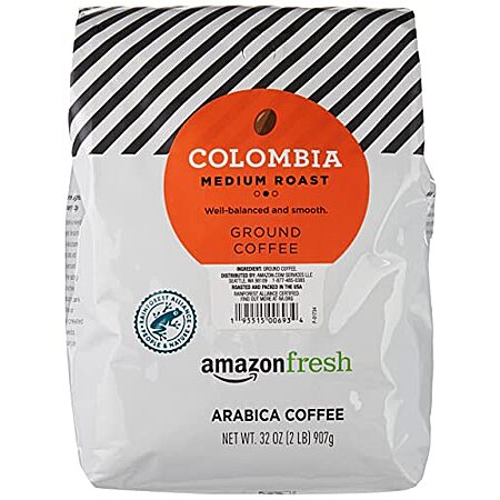 [S&S] $10.90: 32-Oz Amazon Fresh Ground Coffee (Colombia, Medium Roast) at Amazon