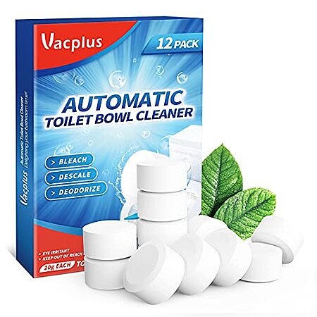 [S&S] $4.04*: 12-Pack Vacplus Toilet Bowl Cleaning Tablets at Amazon